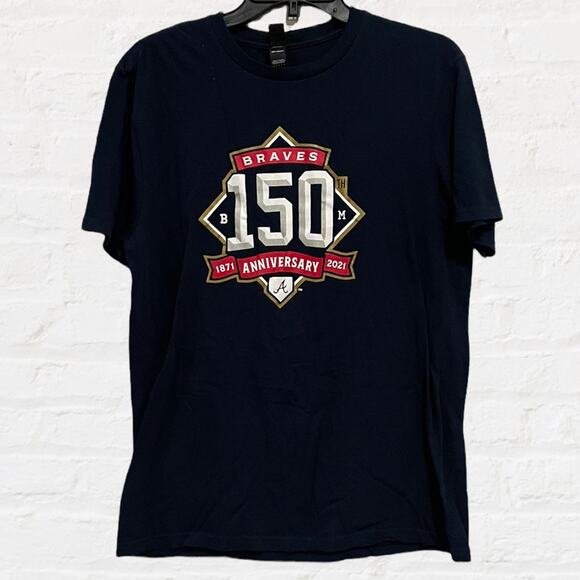 Divided Atlanta Braves 150yr‎ Anniversary T-Shirt Men’s Sz Medium - Picture 1 of 3